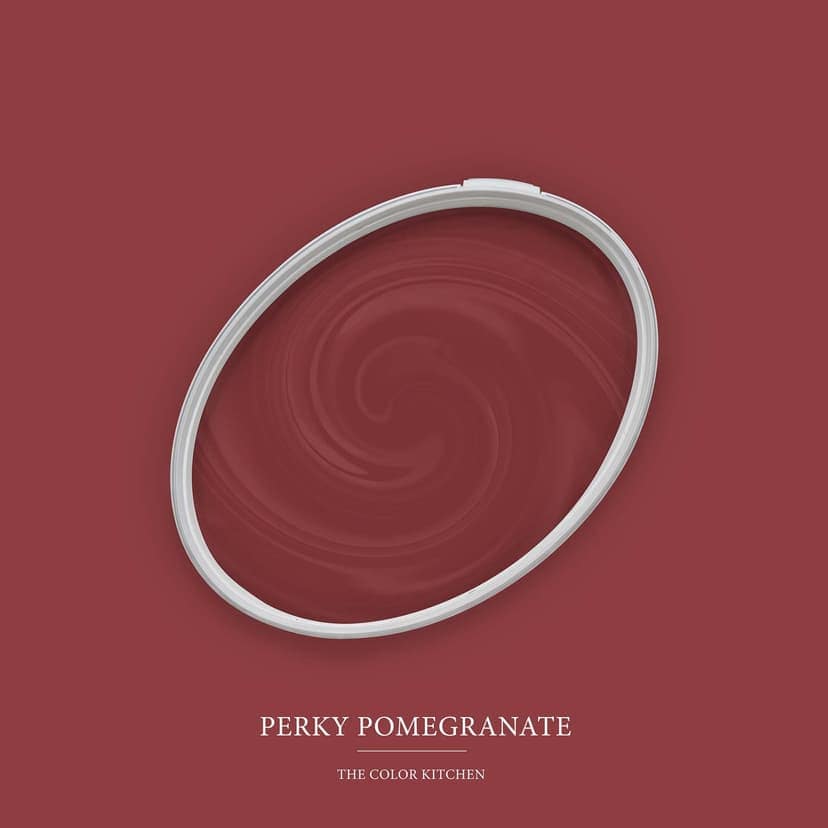Röd halvmatt Väggfärg I Perky Pomegranate | passionerad och full av energi | THE COLOR KITCHEN