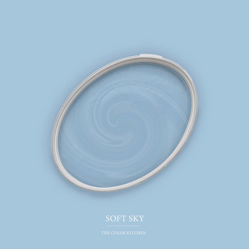Blå Väggfärg halvmatt I Soft Sky | med lugnande effekt | THE COLOR KITCHEN