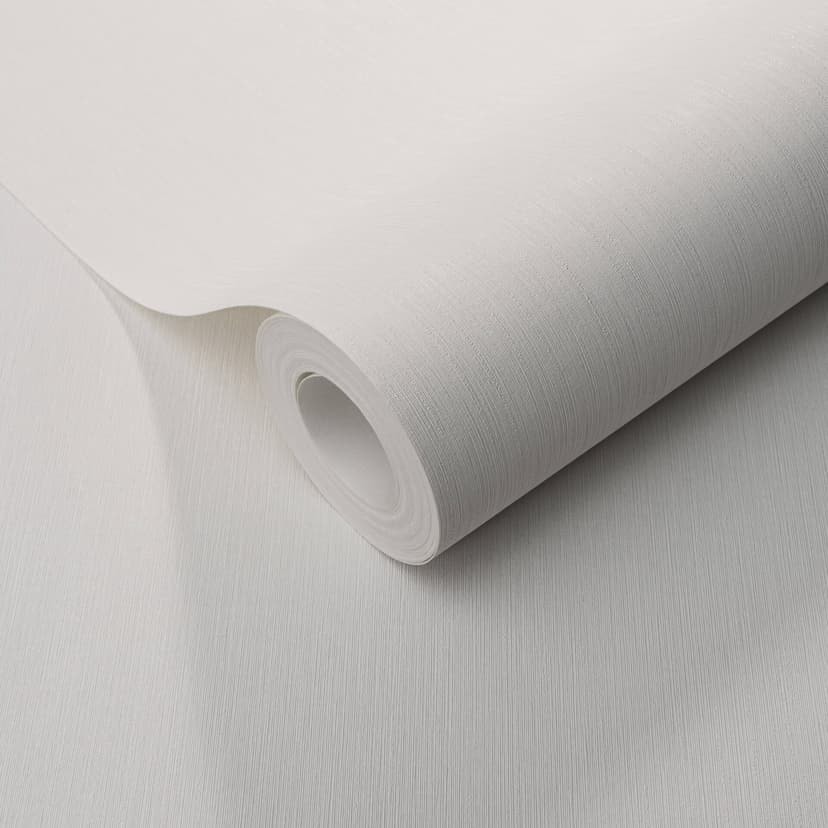 Non-woven tapet med fin längsgående struktur i vitt