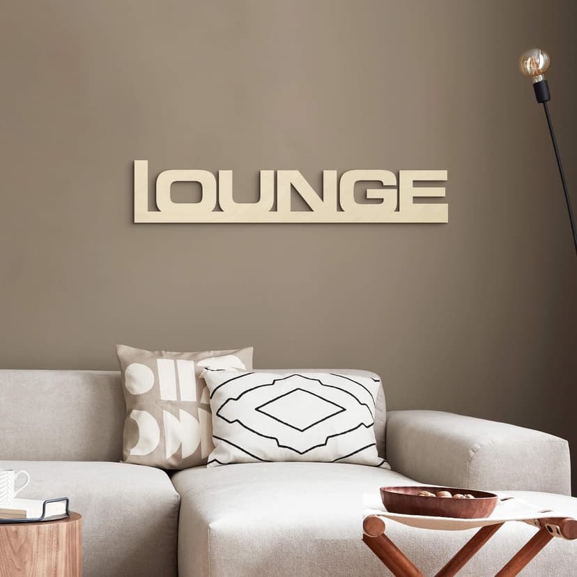 Bokstäver av trä lounge
