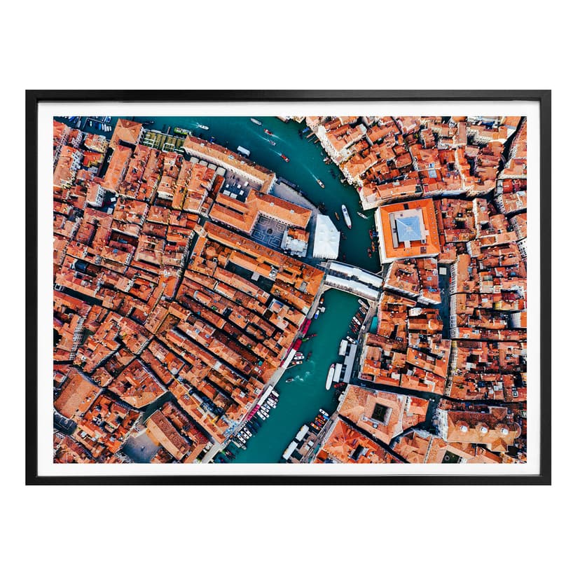 Poster Colombo - Venedig från ovan