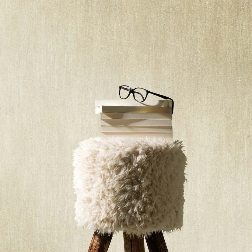 Icke-vävd tapet, slät tapet Cameo beige