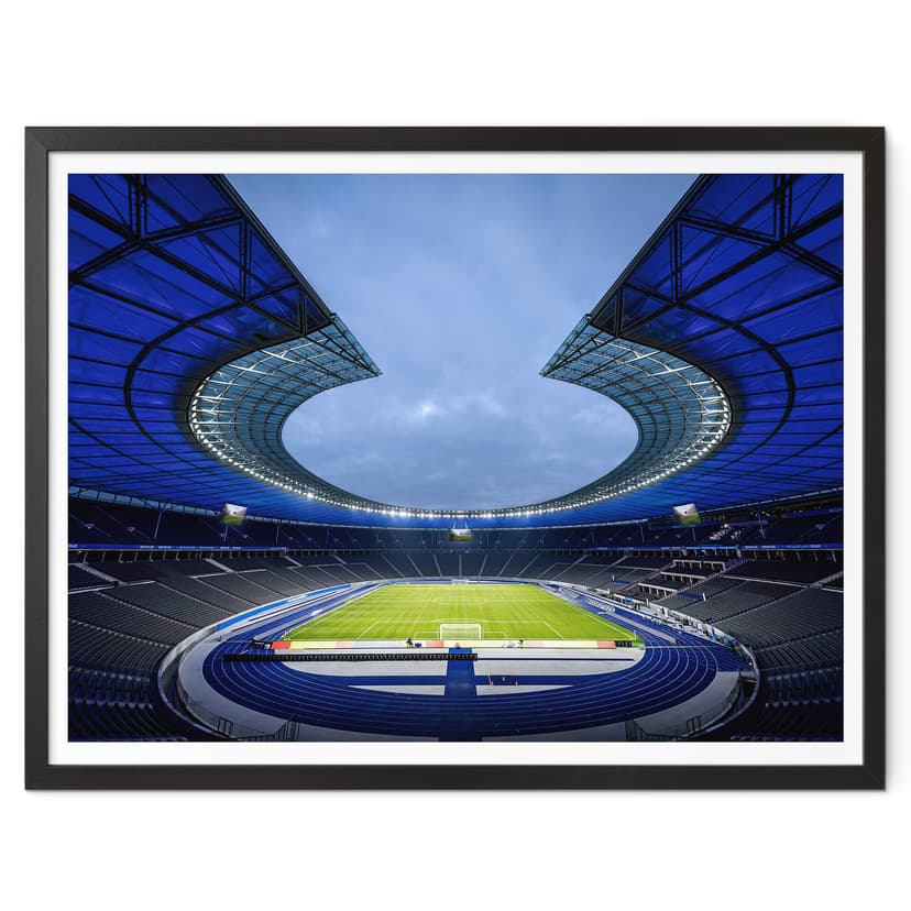 Poster Hertha BSC Blå Olympiastadion