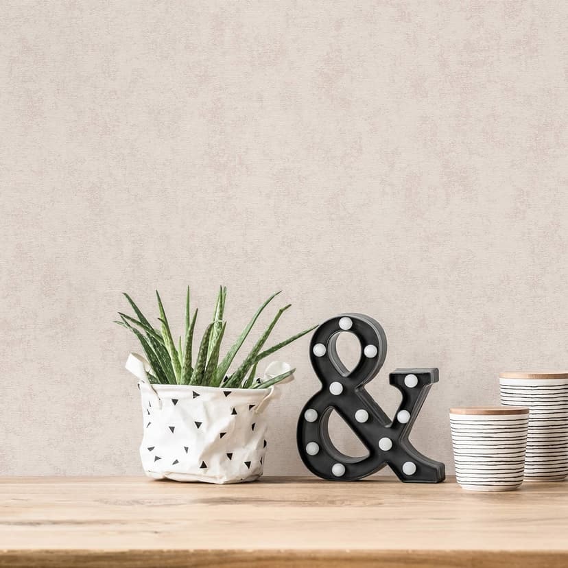 A.S. Création enhetstapet #Hygge non-woven tapet solid grå beige