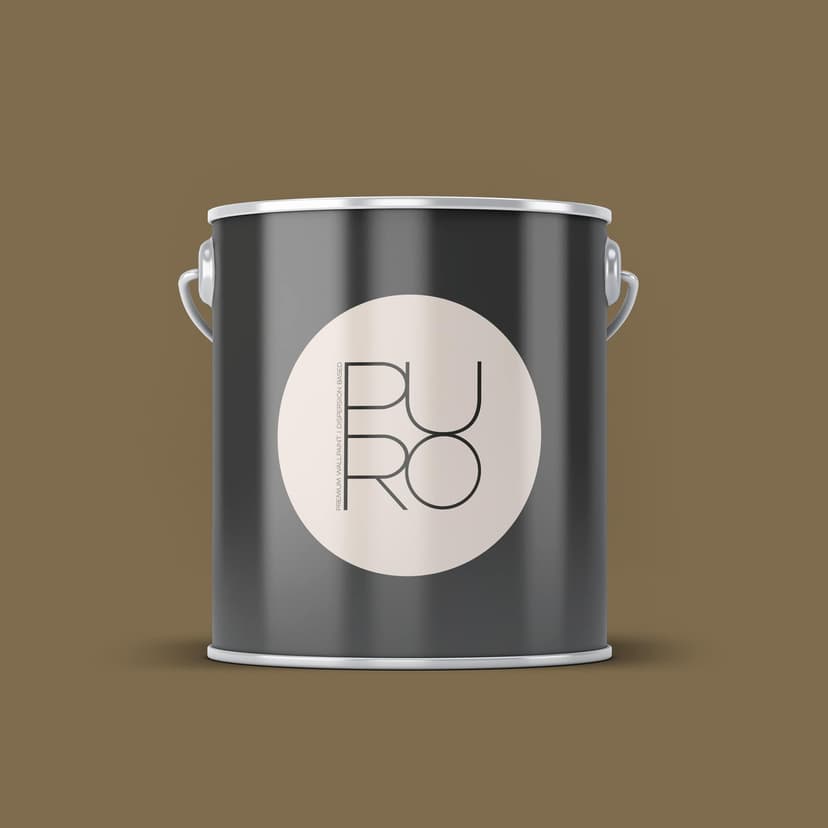 Premium väggfärg brun - Tygmatt väggfärg för interiör - PURO c7012 mellow brown