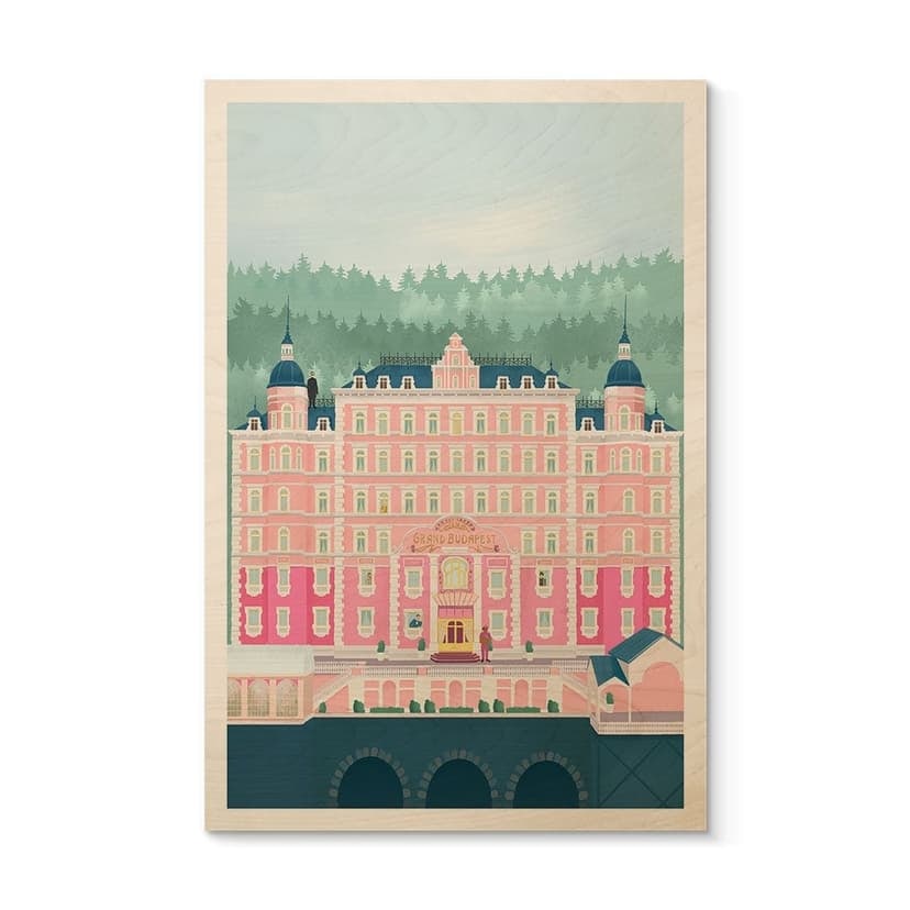 Träposter Grand Budapest Hotel - Lizde