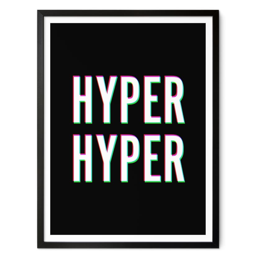 Poster Hyper Hyper - Glitch-effekt