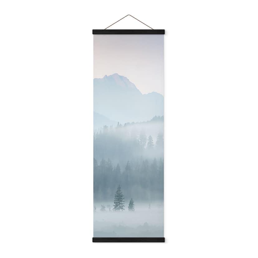 Textil poster Dimmigt skogslandskap på hösten - Eisenmann - Panorama