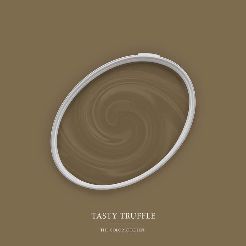 Brun Väggfärg satin matt I Tasty Truffle | skapa en mysig och lugn rumsatmosfär| THE COLOR KITCHEN