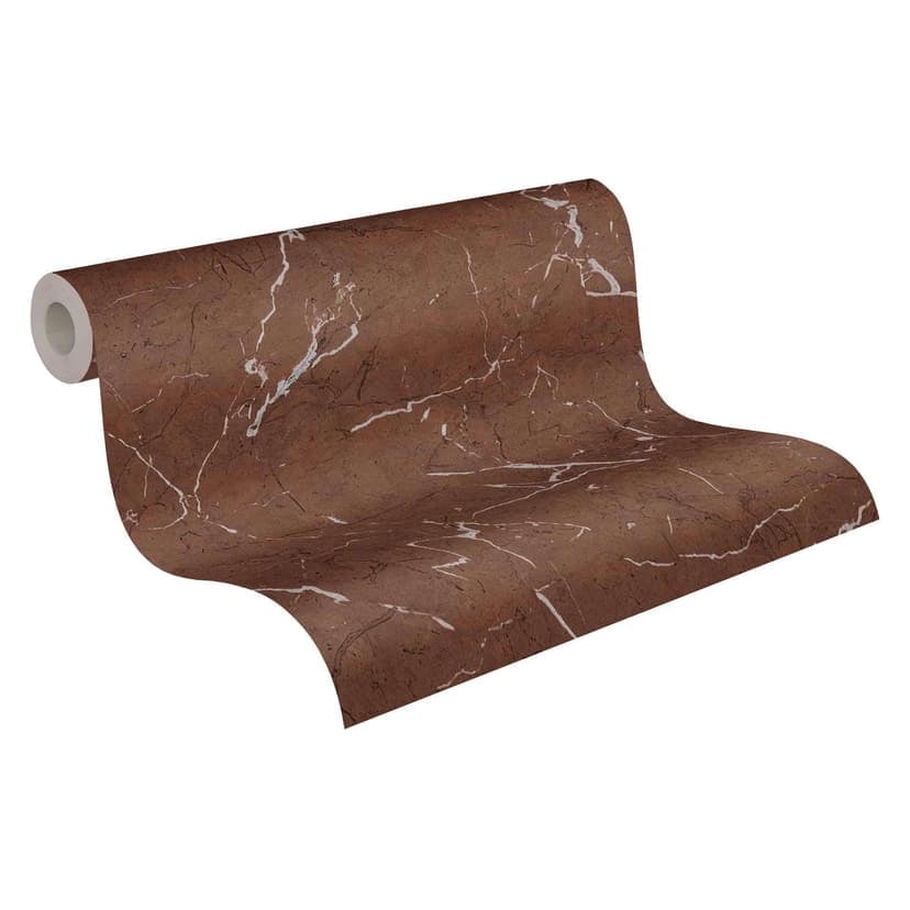 Livingwalls non-woven tapet Metropolitan Stories marmor tapet Alena St Petersburg brun, metallic