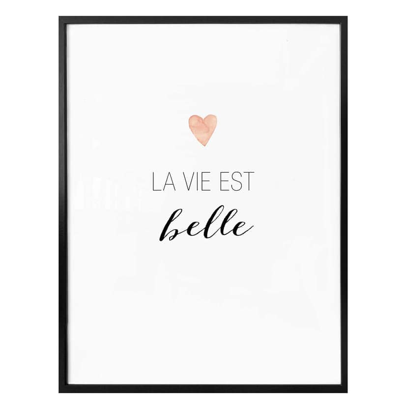 Confetti & Cream poster - La vie est belle