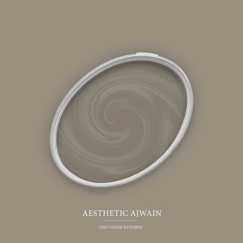 Taupe Väggfärg satin matt I Aesthetic Ajwain | Skapa en atmosfär av diskret elegans | THE COLOR KITCHEN