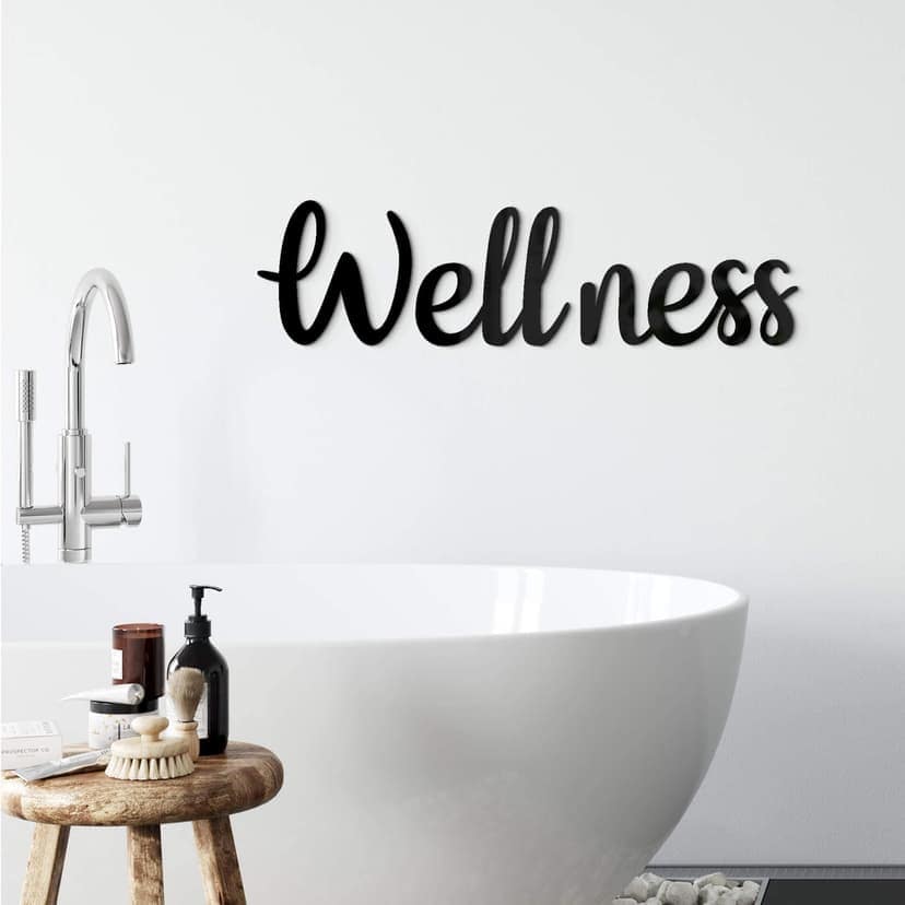3D-bokstäver Wellness (3 delar) - akrylbokstäver