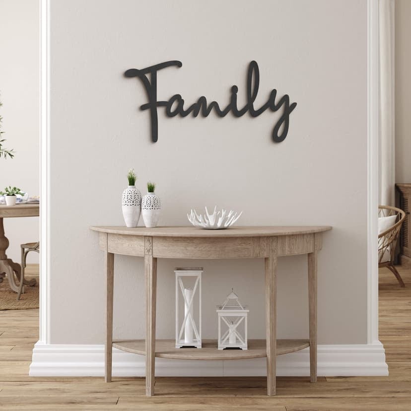 3D MDF-bokstäver Familj