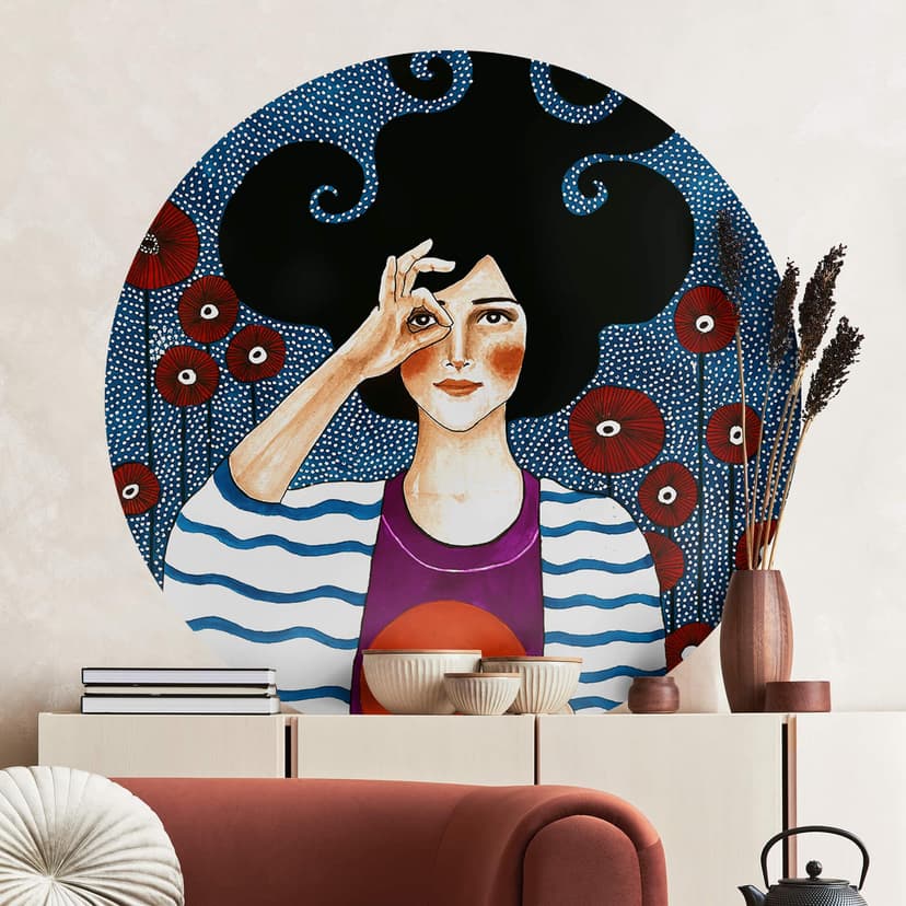 Porträtt av Wallsticker - Moment av tröstomgång - Hülya