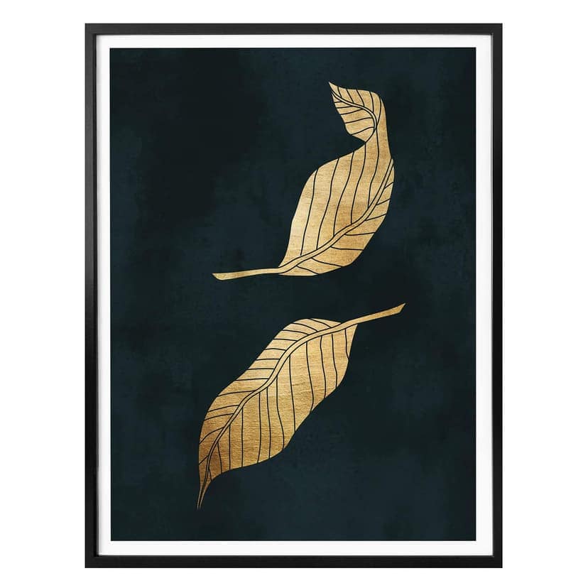 Poster Kubistika - Gyllene löv