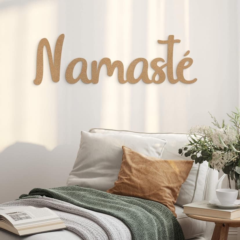 3D-bokstäver i trä Namasté - MDF natur