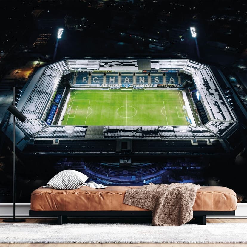 Fototapet FC Hansa Rostock stadion flygfoto