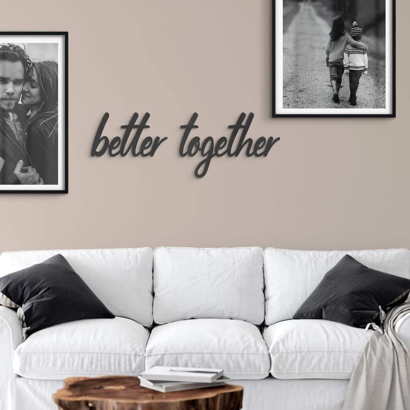 3D dekorativa bokstäver - bättre tillsammans - MDF