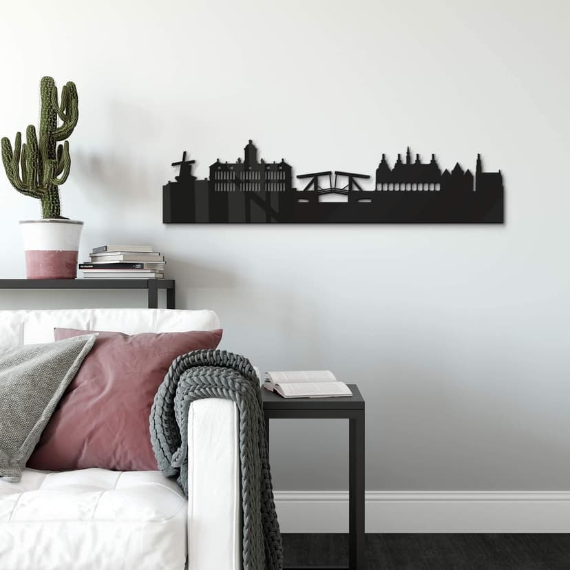 Akryl dekoration skyline Amsterdam