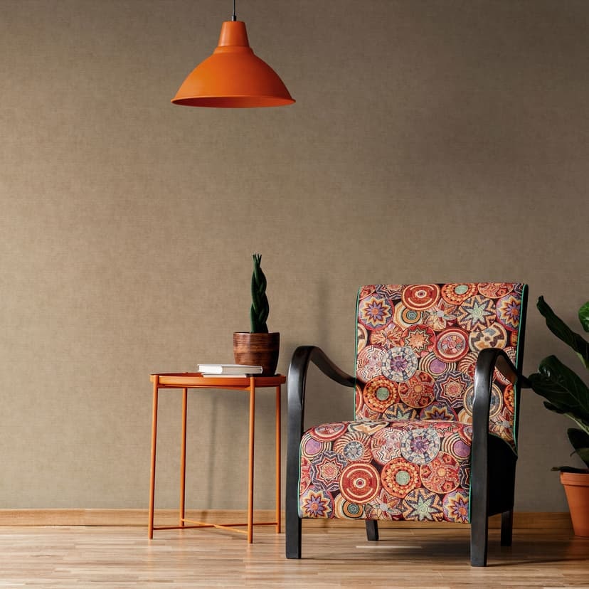 Enhetstapet Elysium brun
