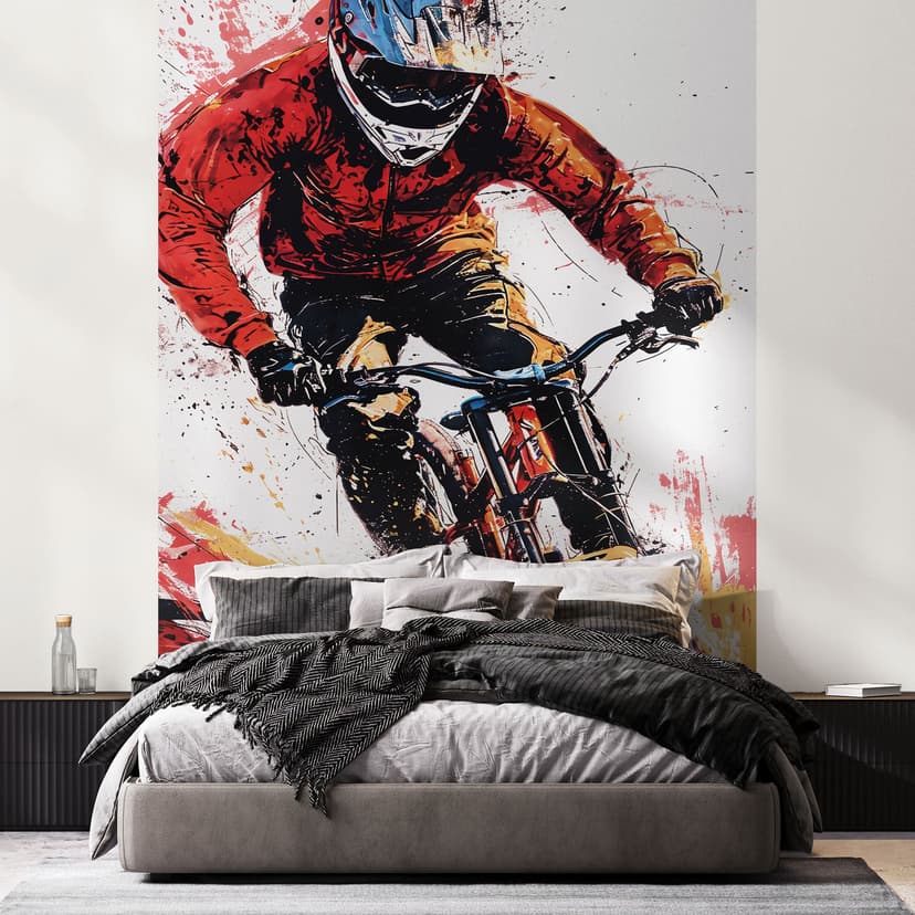 Dynamisk fototapet för mountainbikecyklister - Jaszke