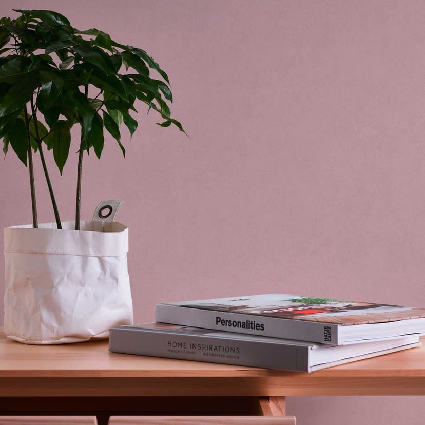 Non-woven tapet monokrom lila - tapet med slät yta - modern uni tapet matt