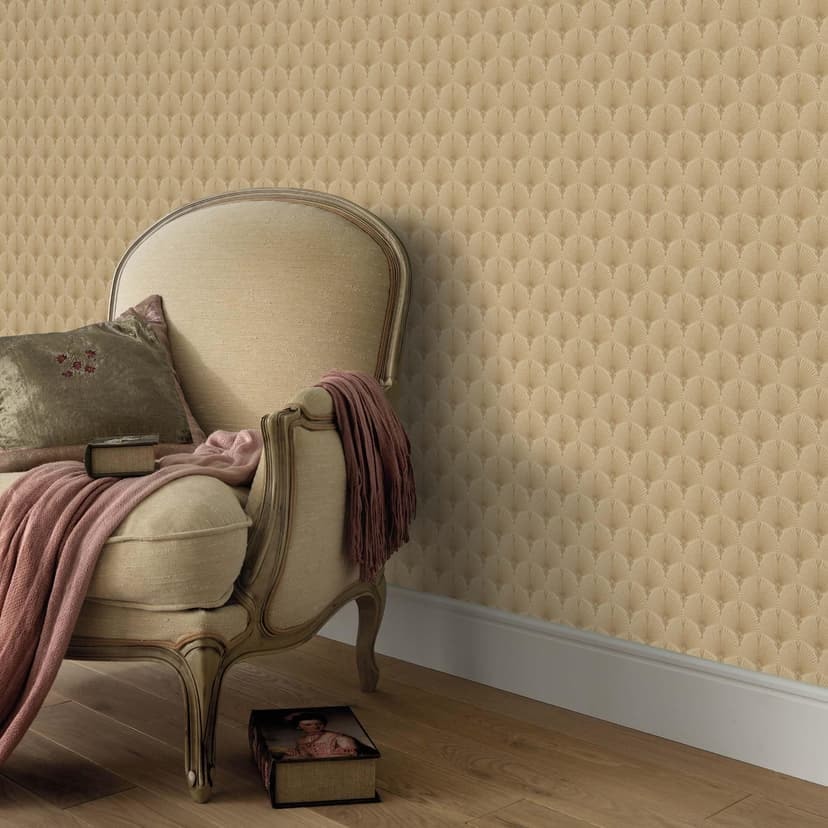 Fanfoldtapet, non-woven tapet Erismann Versailles guld