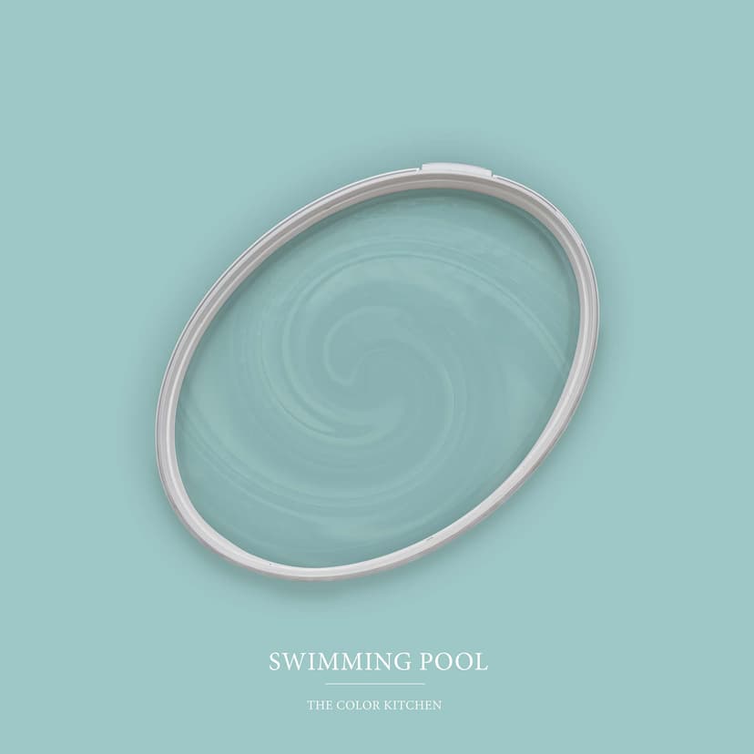 Turkosgrön halvmatt Väggfärg I Swimming Pool | Skapa harmoni i ett rum | THE COLOR KITCHEN