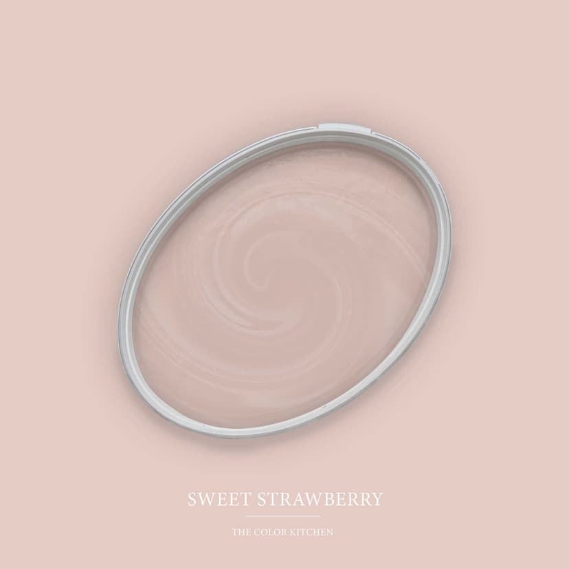 Beige Väggfärg satin matt I Sweet Strawberry | Rumsöppnande och lugnande | THE COLOR KITCHEN