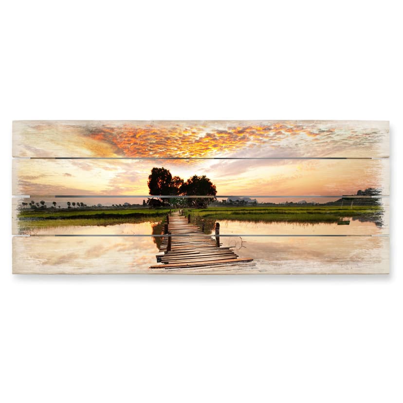 Trätavla Till andra sidan - Panorama