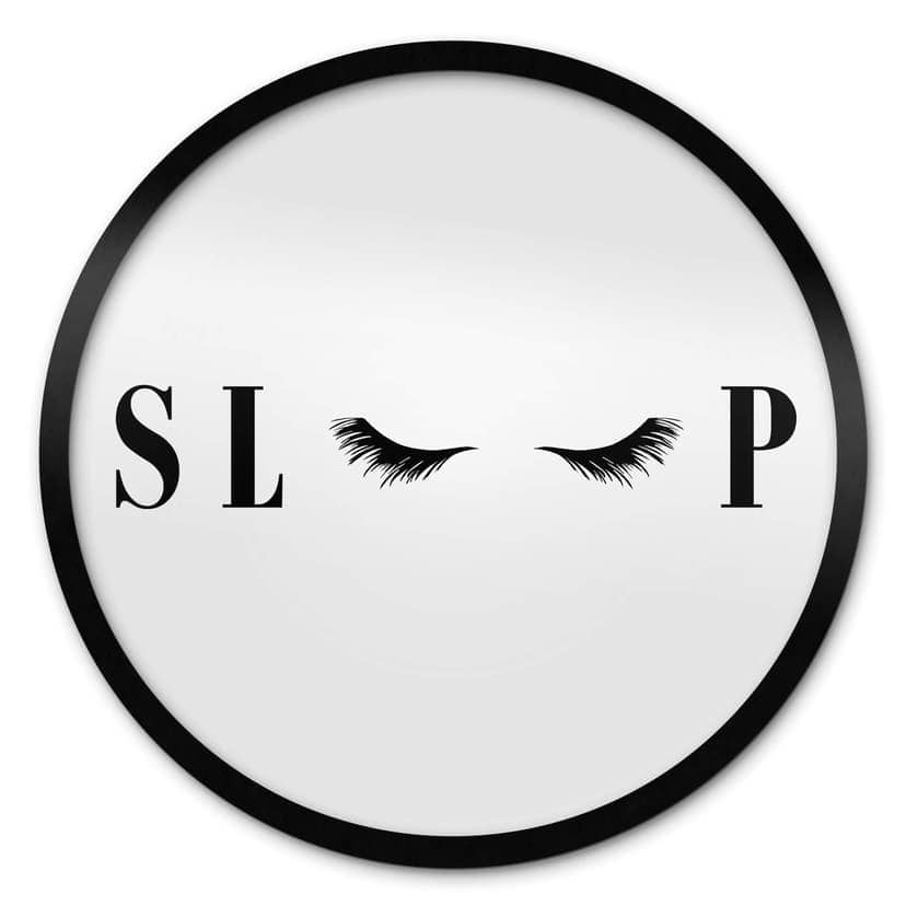Poster Sleep för sovrummet - Rund
