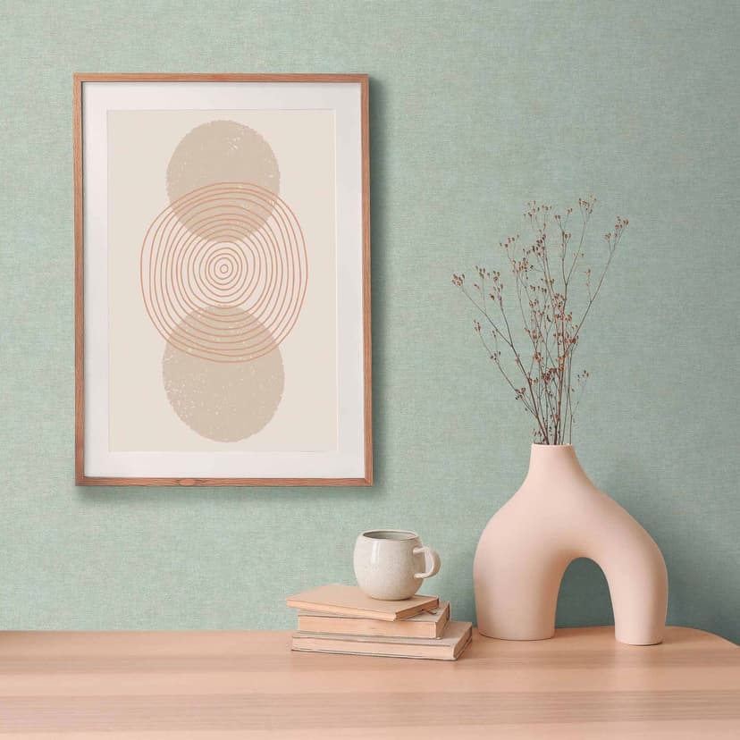 Texturerad tapet i linneutseende ljusgrå - elegant non-woven tapet
