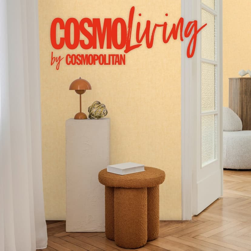 COSMOPOLITAN Icke-vävd tapet gul - modern monokrom vanlig tapet kök matsal