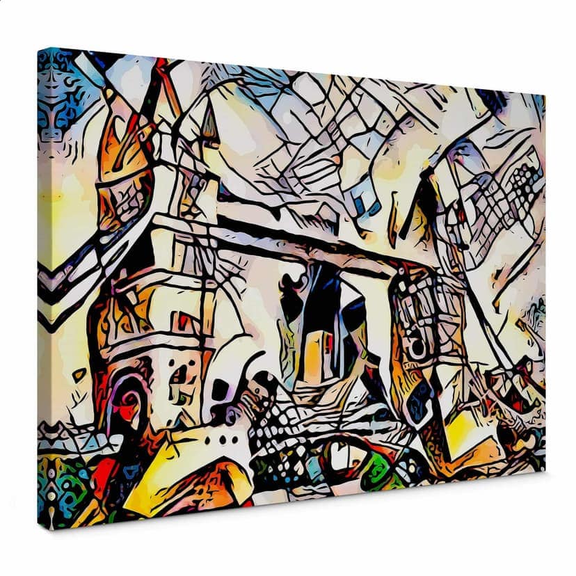 Canvastavla Zamart - Kandinsky möter London