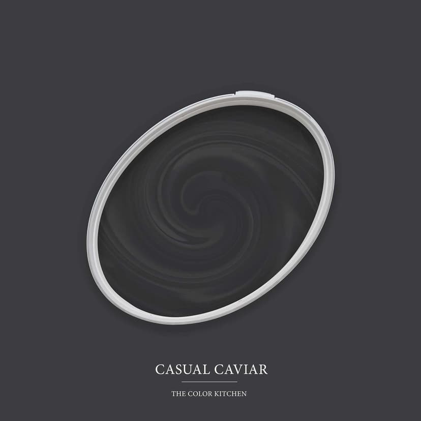 Svart Väggfärg satin matt I Casual Caviar | för rum med sofistikering | THE COLOR KITCHEN