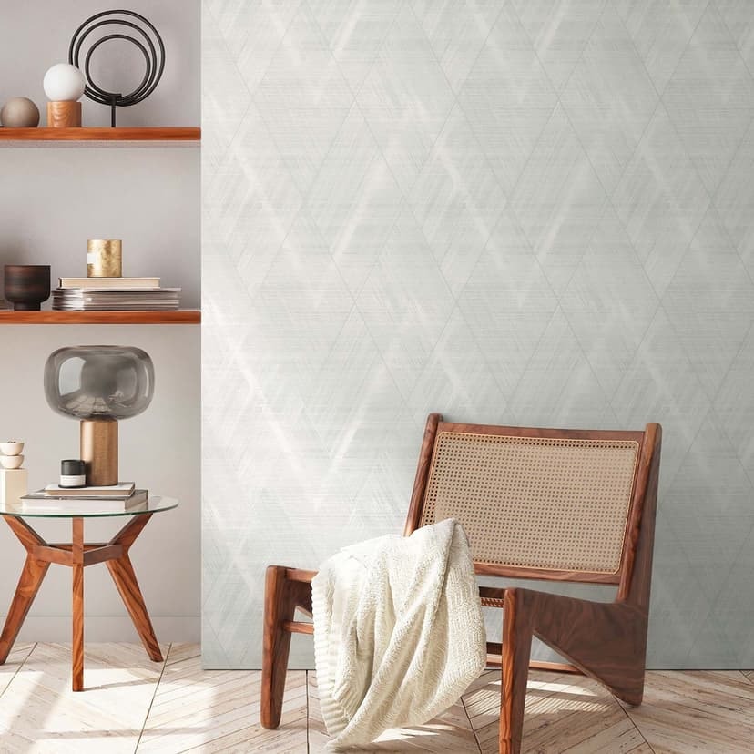 Non-woven tapet vit ljusgrå mönster tapet geometrisk tapet non-woven grafisk modern