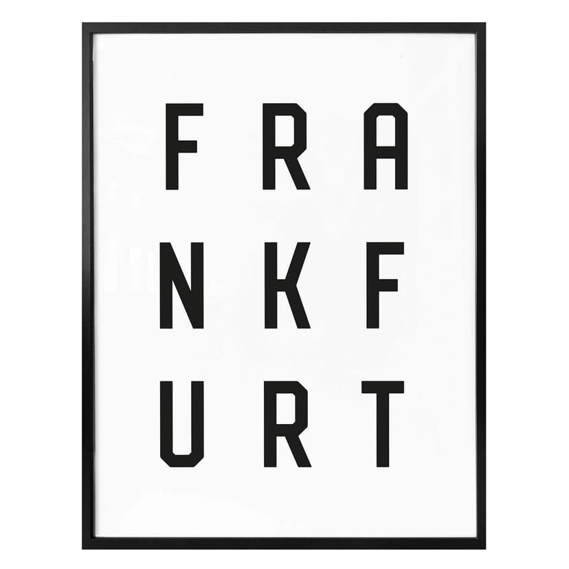 Poster - Typografi Frankfurt
