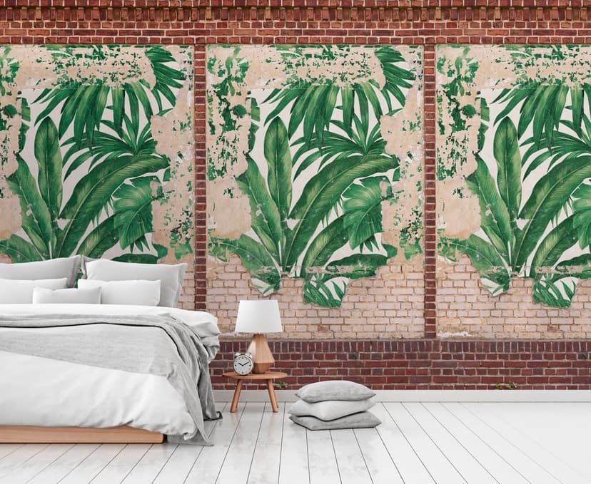Graffiti brun beige - Fototapet i non-woven Industrial Livingwalls - matt och slät