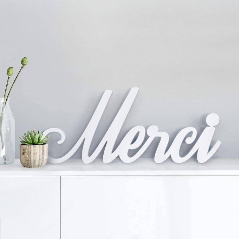 Dekorativa bokstäver 3D Merci