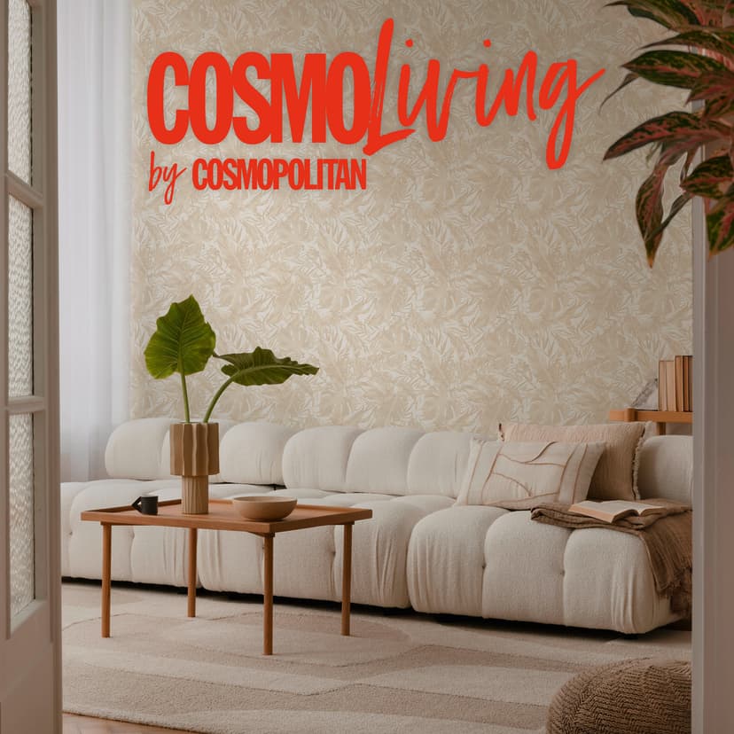 COSMOPOLITAN djungel tapet beige grädde - botanisk Icke-vävd tapet med löv