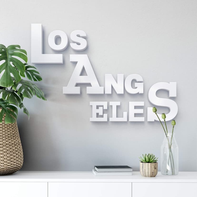 Dekorativa bokstäver 3D Los Angeles