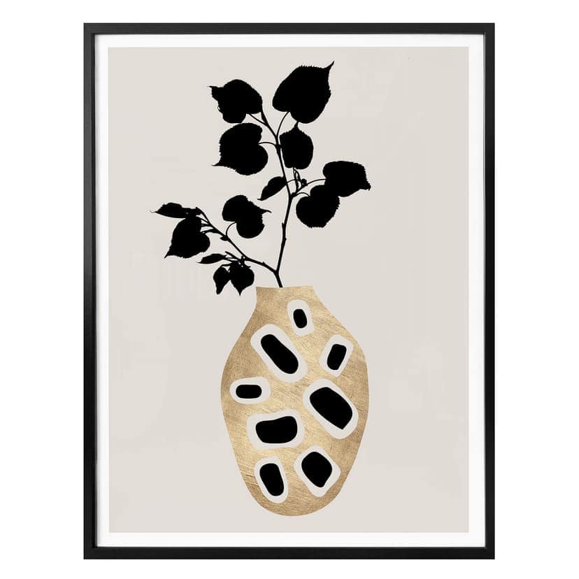 Poster Kubistika - botaniskt stilleben