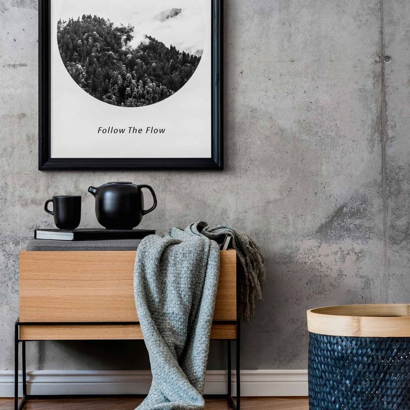 GreyWall1 Fototapet med betonglook i gråvitt - Fototapet i non-woven Designwalls 2 - 2,55 x 3,5 m