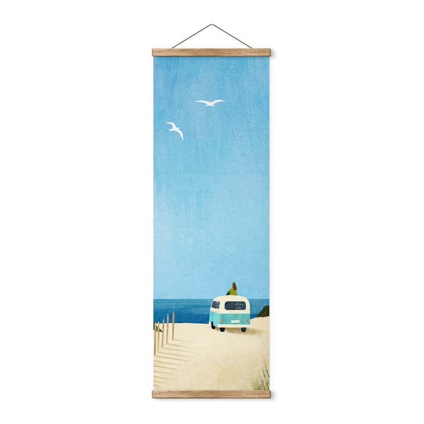 Textil poster Van Life - Semester vid havet - Rivers - Panorama