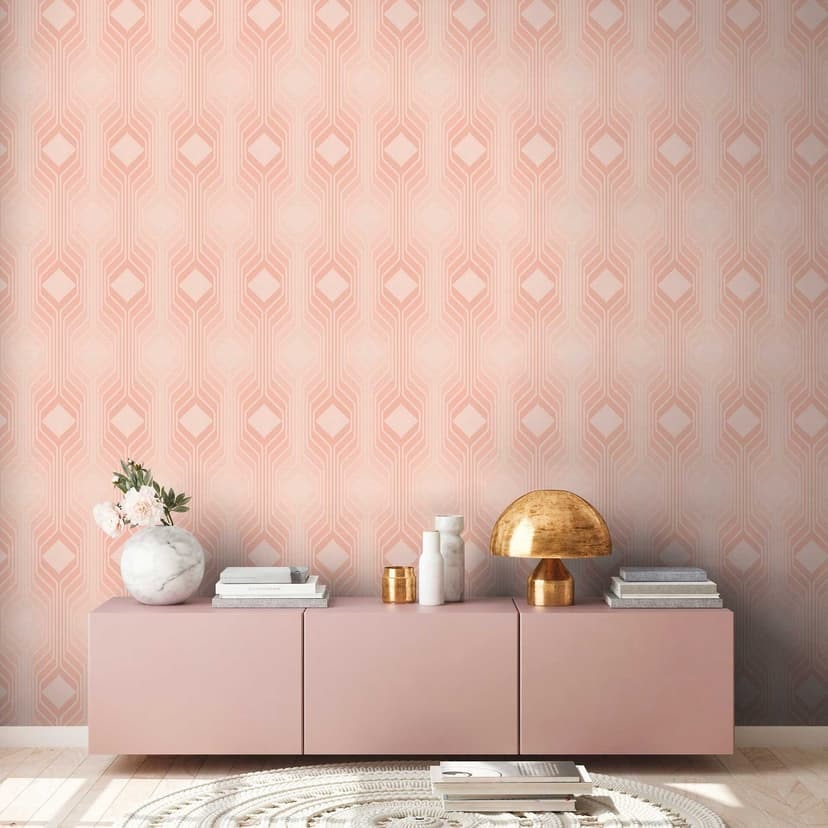 Retro tapet beige grädde - non-woven tapet abstrakt - vintage mönster tapet texturerad skal och stick tapet