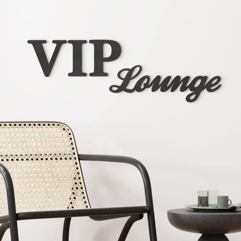 3D dekorativa bokstäver VIP Lounge - MDF