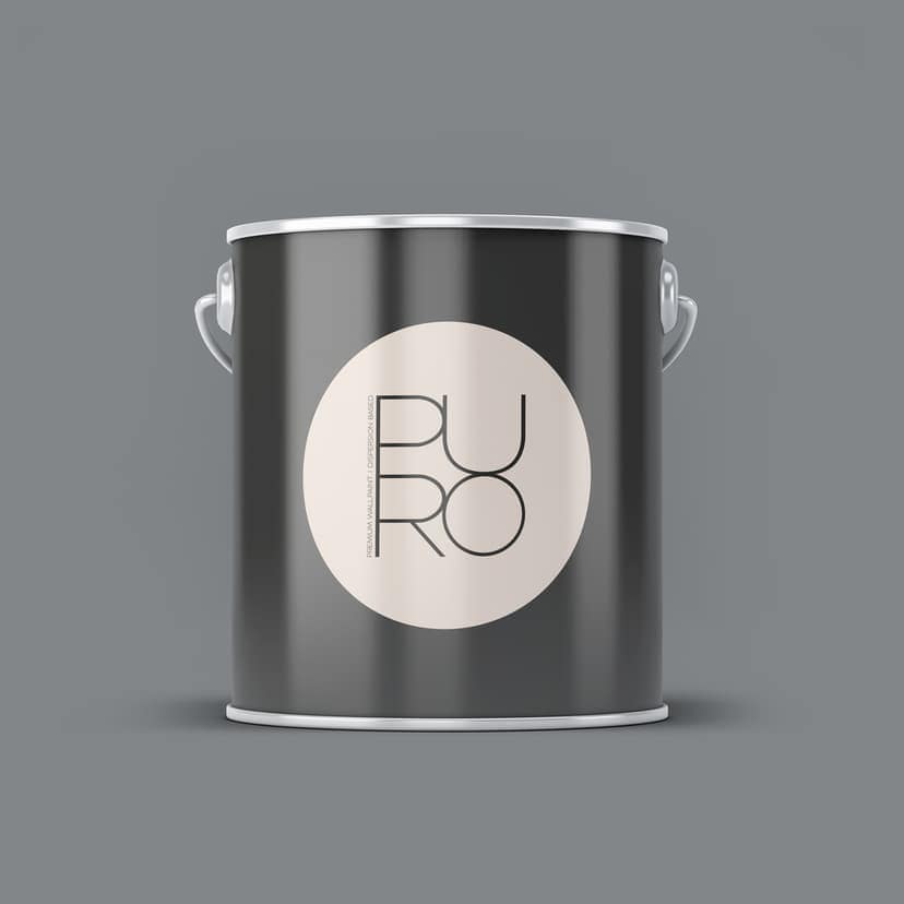Premium väggfärg grå - Tygmatt väggfärg för inomhusbruk - PURO c1005 cool grey