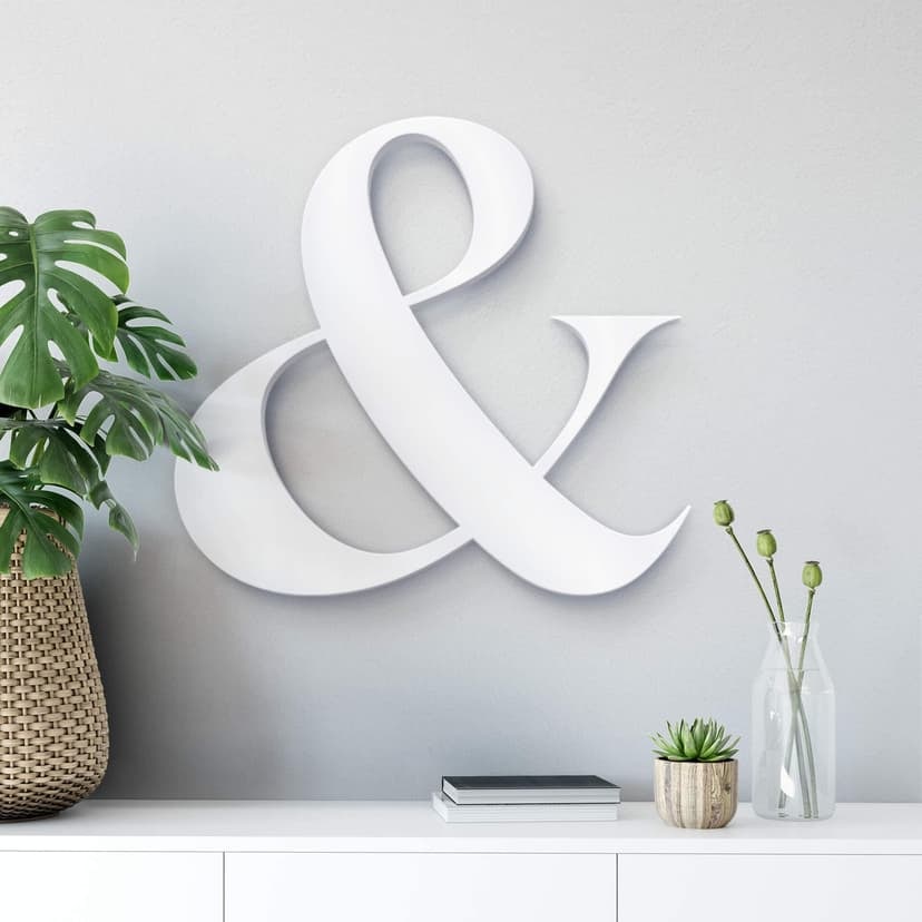 Dekorativa bokstäver 3D ampersand