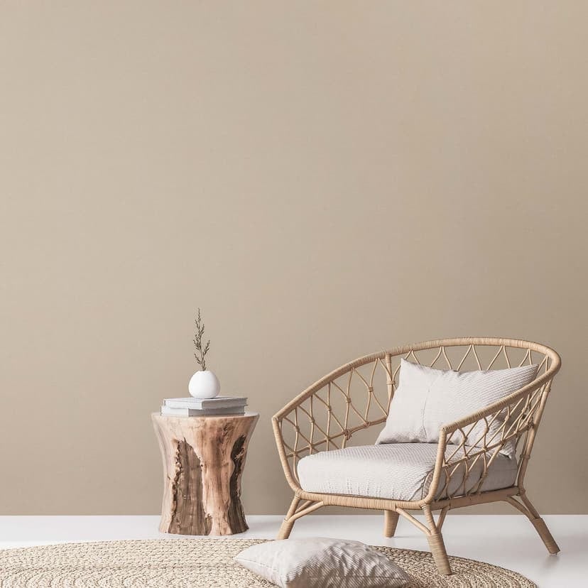 Beige PVC-fri non-woven tapet - non-woven tapet från A.S. Création ljus glansig grädde 386621
